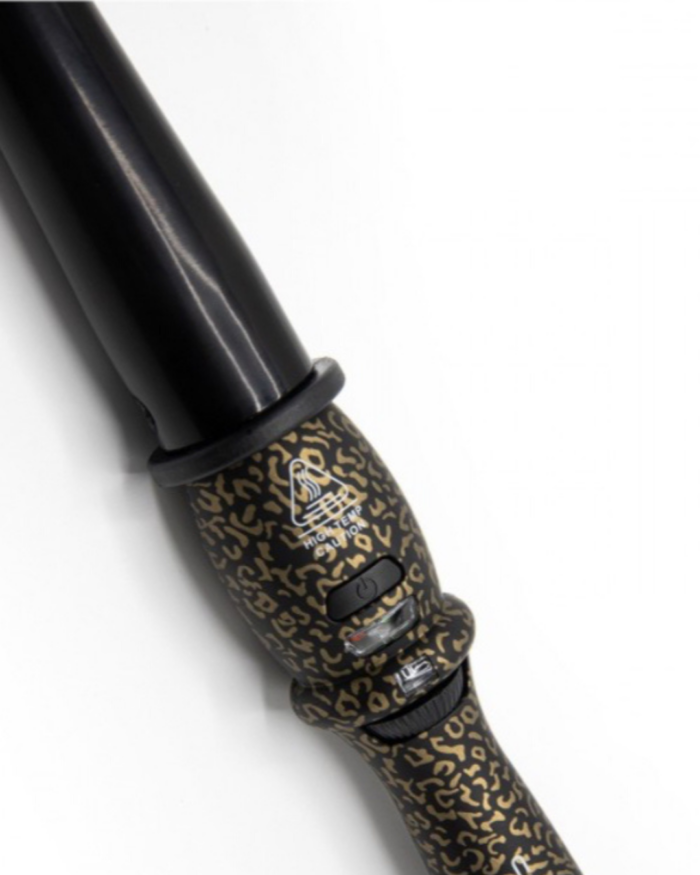 CURLER CONIQUE CERAMIQUE Glamour Wand Gold Leopard CORIOLISS – Image 2