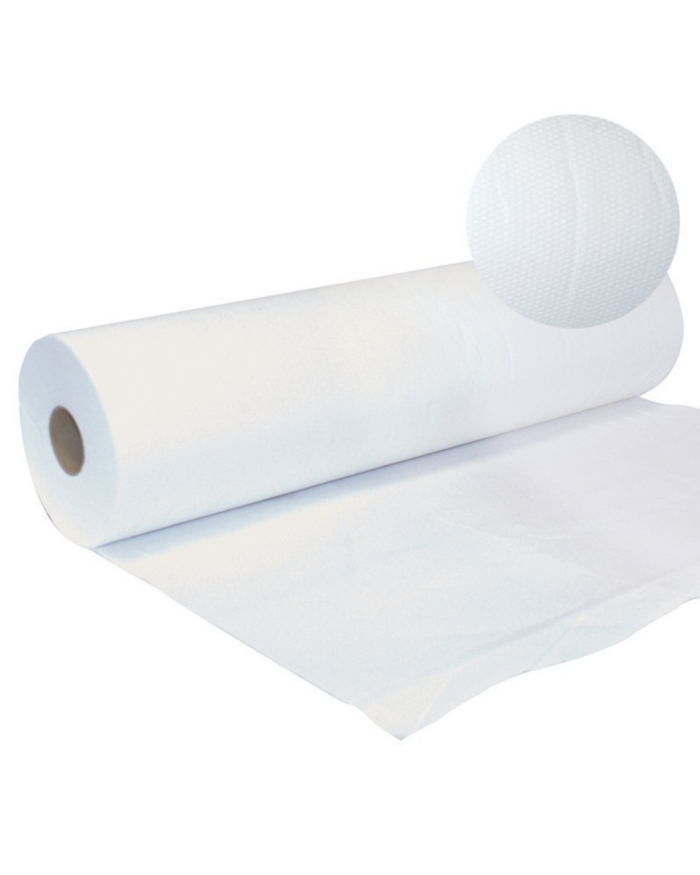 DRAP D'EXAMEN 60X35 46M 2 PLIS MICROGAUFRÉ 9 ROULEAUX