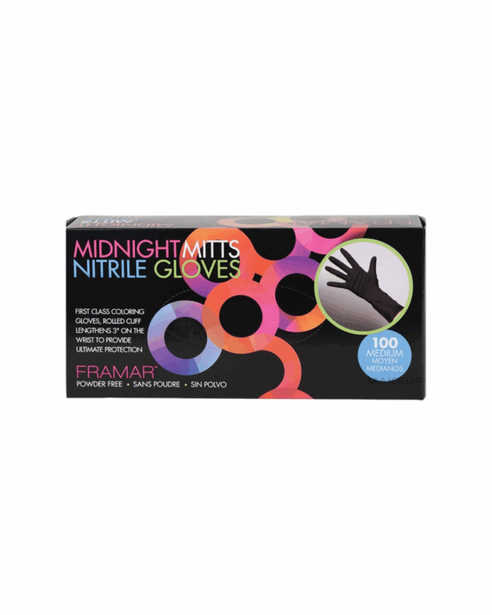 GANT NITRILE NOIR LONG TAILLE M X100 - FRAMAR