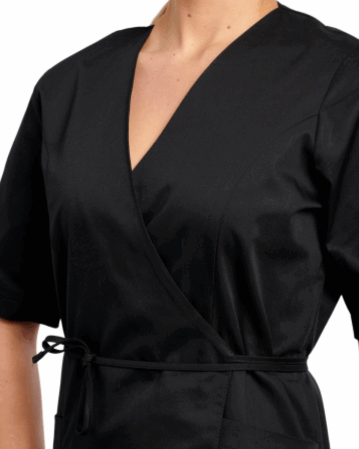 TUNIQUE ESTHETIQUE KIMONO NOIR TAILLE 0-36 – Image 2