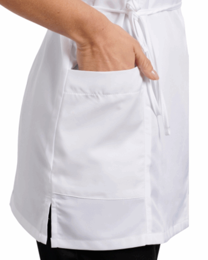 TUNIQUE ESTHETIQUE KIMONO BLANC TAILLE 0-36 – Image 4
