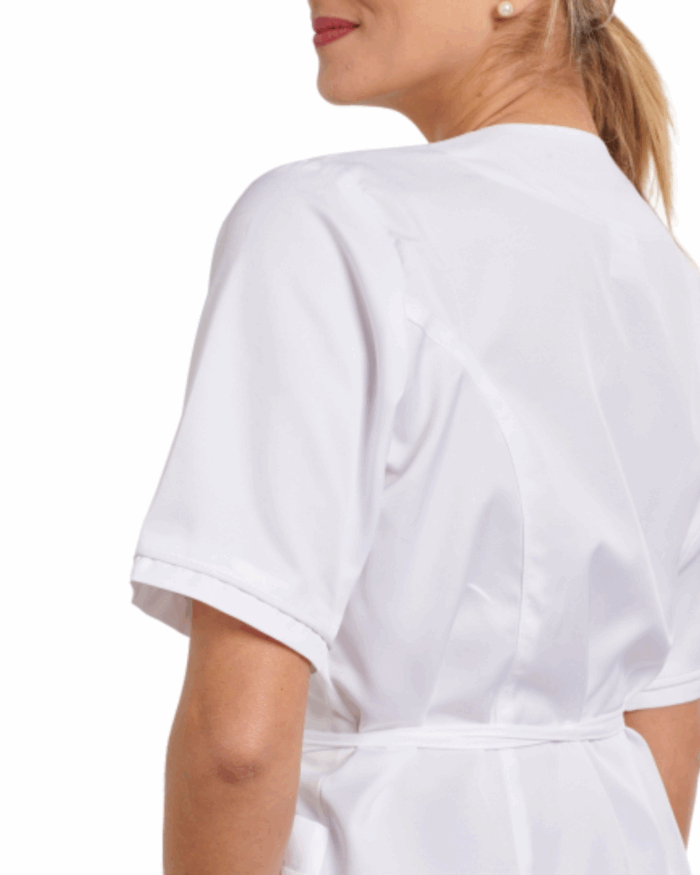 TUNIQUE ESTHETIQUE KIMONO BLANC TAILLE 0-36 – Image 5
