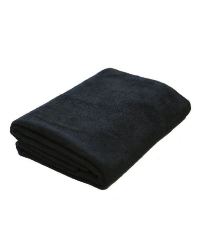 SERVIETTE MICROFIBRE NOIRE 50X80