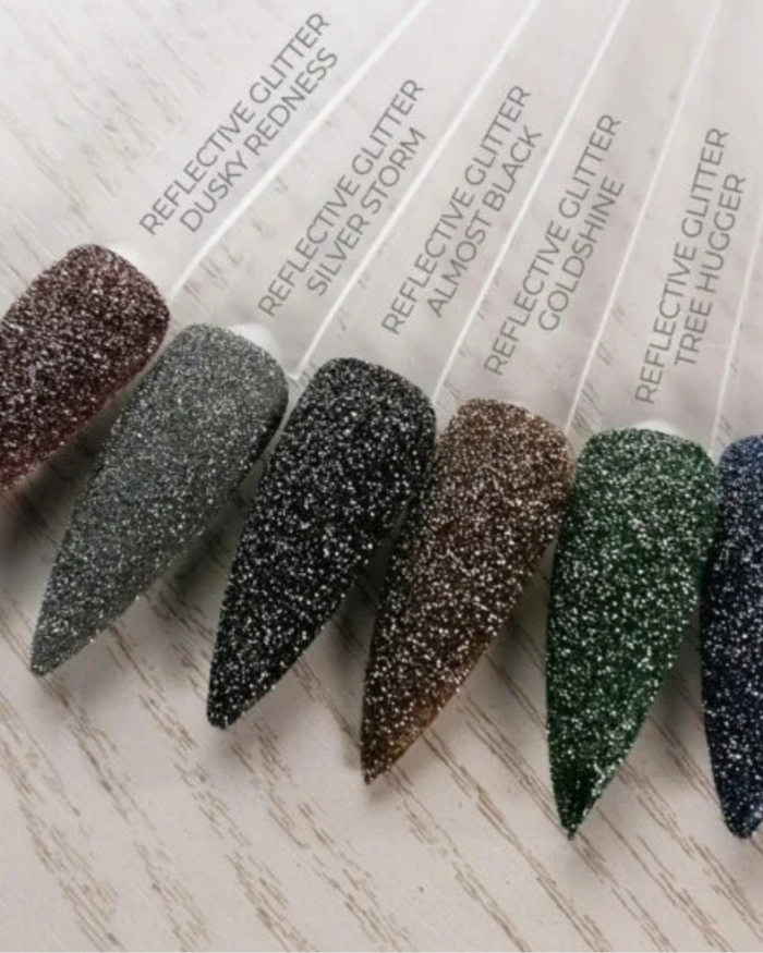 REFLECTIVE GLITTER - ALMOST BLACK – Image 2