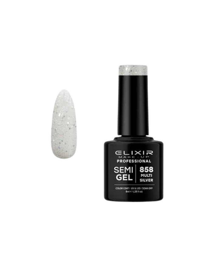 SEMI GEL #858 MULTI SILVER