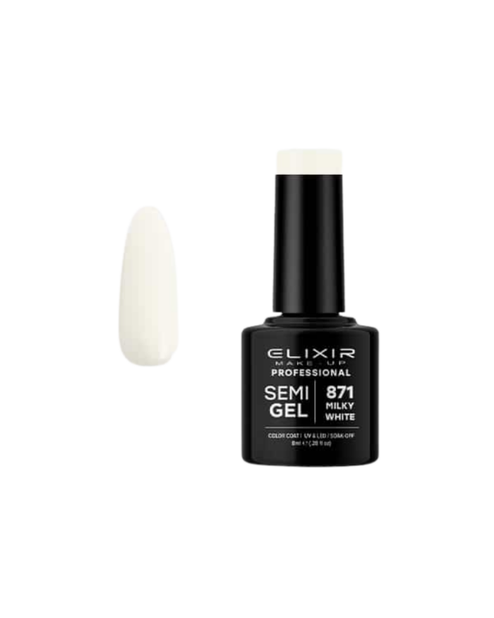 SEMI GEL #871 MILKY WHITE