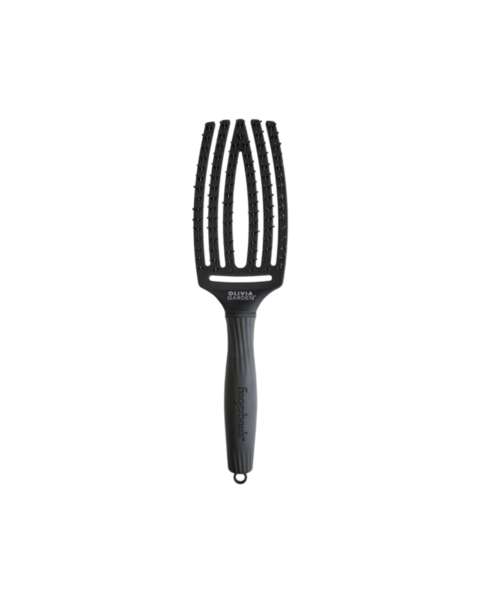 BROSSE FINGERBRUSH ICONIC DOUBLE BRISTLES BLACK M OLIVIA GARDEN