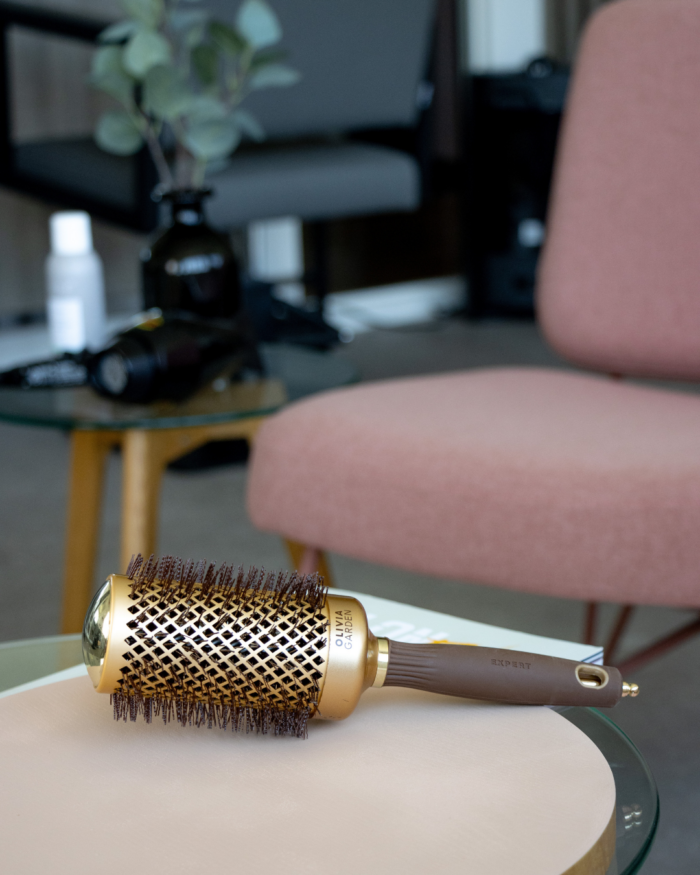 BROSSE EXPERT BLOWOUT SHINE WAVY BRISTLES GOLD&BROWN 35 OLIVIA GARDEN – Image 5