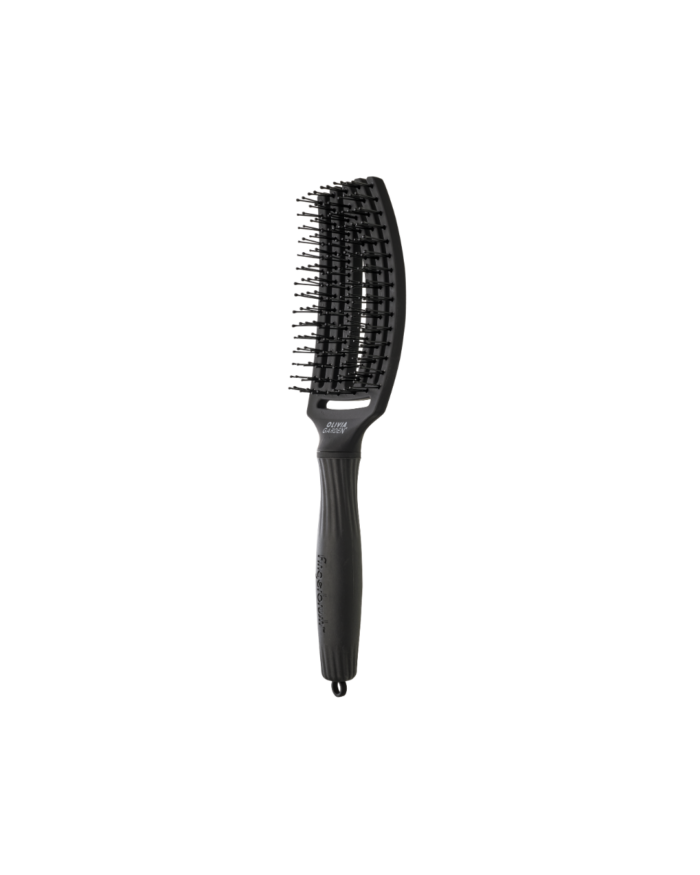 BROSSE FINGERBRUSH ICONIC DOUBLE BRISTLES BLACK M OLIVIA GARDEN – Image 2