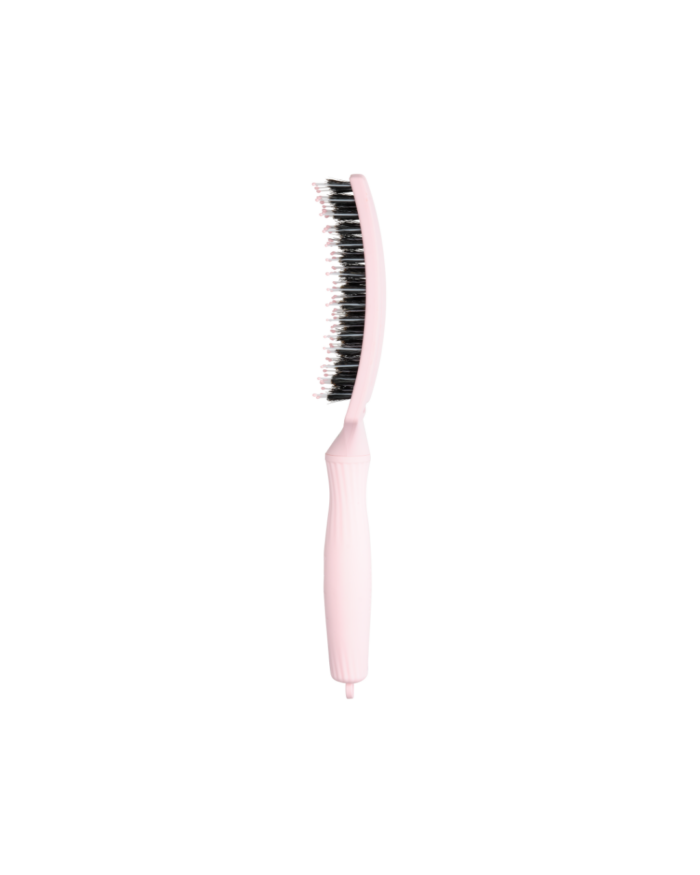 BROSSE FINGERBRUSH ICONIC BOAR & NYLON PASTEL PINK M OLIVIA GARDEN – Image 3