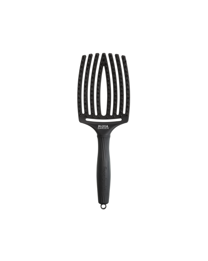 BROSSE FINGERBRUSH ICONIC BOAR & NYLON FULL BLACK L OLIVIA GARDEN