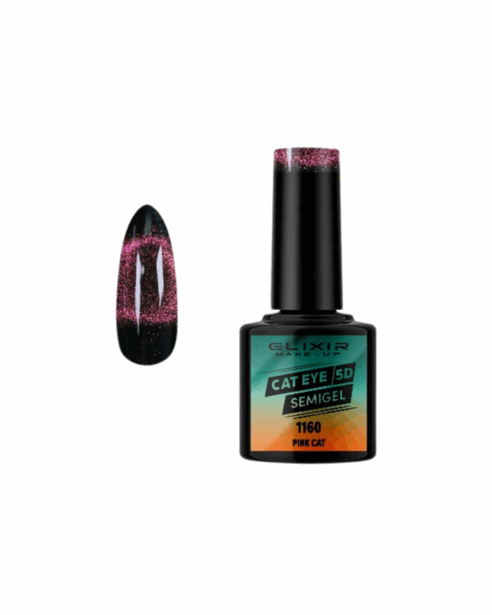 SEMI GEL #1160 CAT EYES PINK CAT