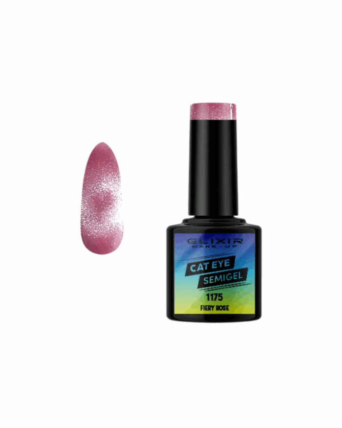 SEMI GEL #1175 CAT EYES FIERY ROSE