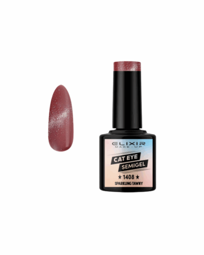 SEMI GEL #1408 CAT EYES SPARKLING TAWNY