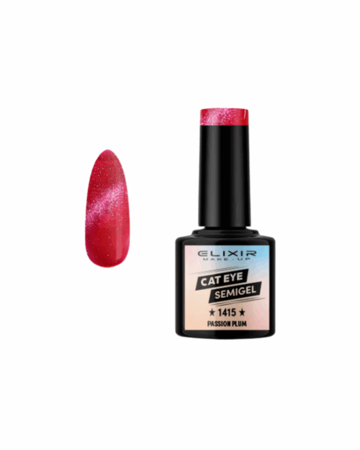 SEMI GEL #1415 CAT EYES PASSION PLUM