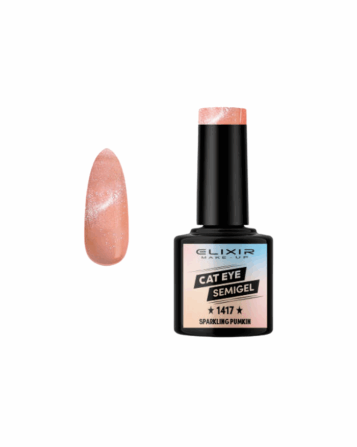 SEMI GEL #1417 CAT EYES SPARKLING PUMKIN