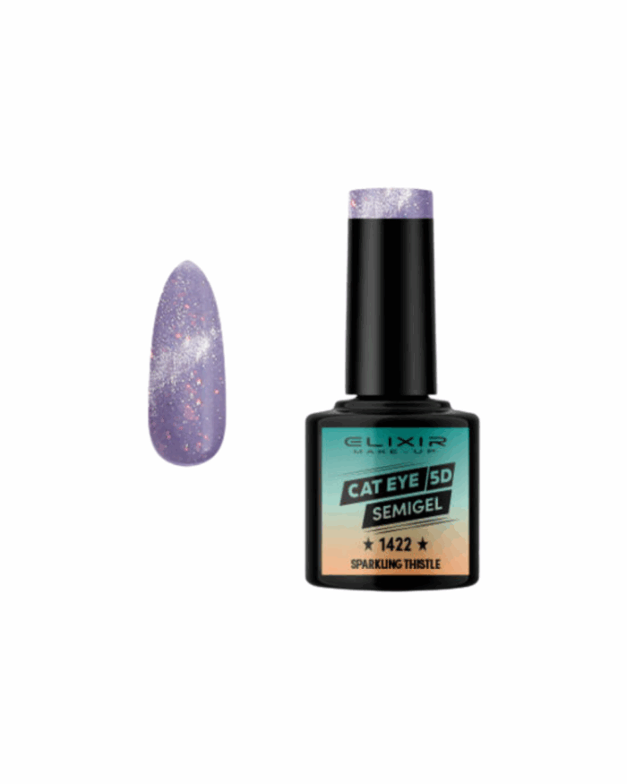 SEMI GEL #1422 CAT EYES SPARKLING THISTLE