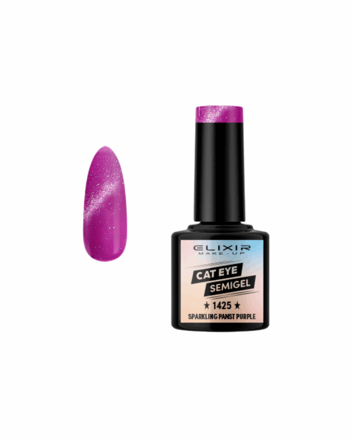 SEMI GEL #1425 CAT EYES SPARKLING PANST PURPLE