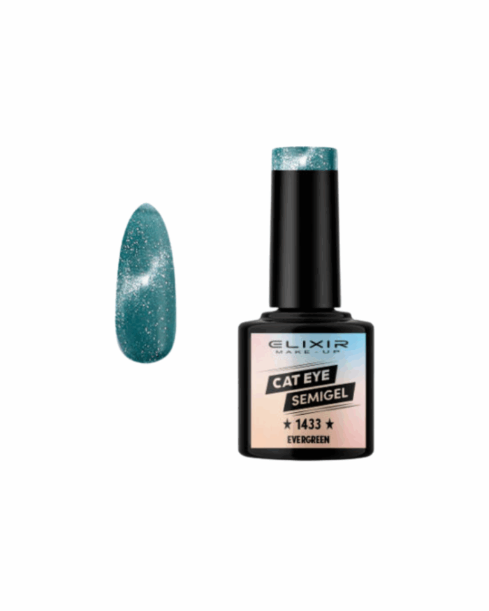 SEMI GEL #1433 CAT EYES EVERGREEN