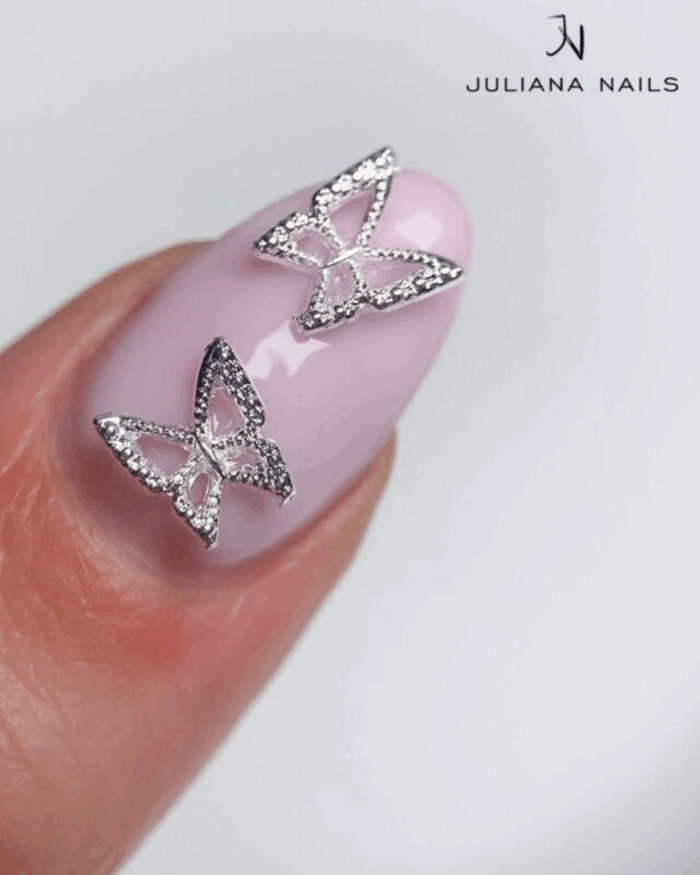 STRASS OVERLAY SET BUTTERFLY – Image 2