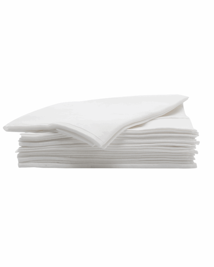 SERVIETTES JETABLES NON TISSE 80X40 BLANC X50