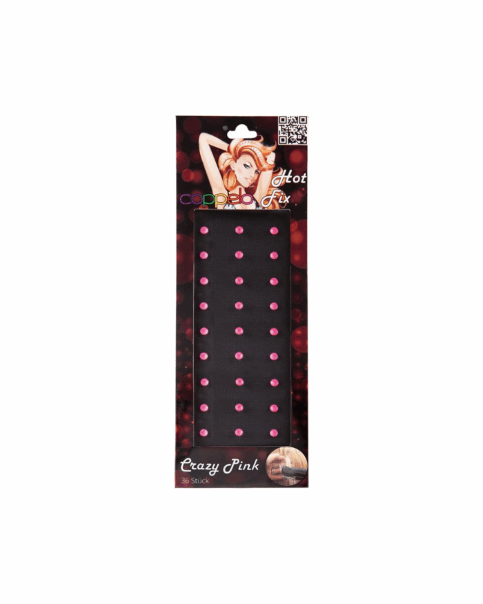 STRASS CHEVEUX HOT FIX CRAZY PINK X36