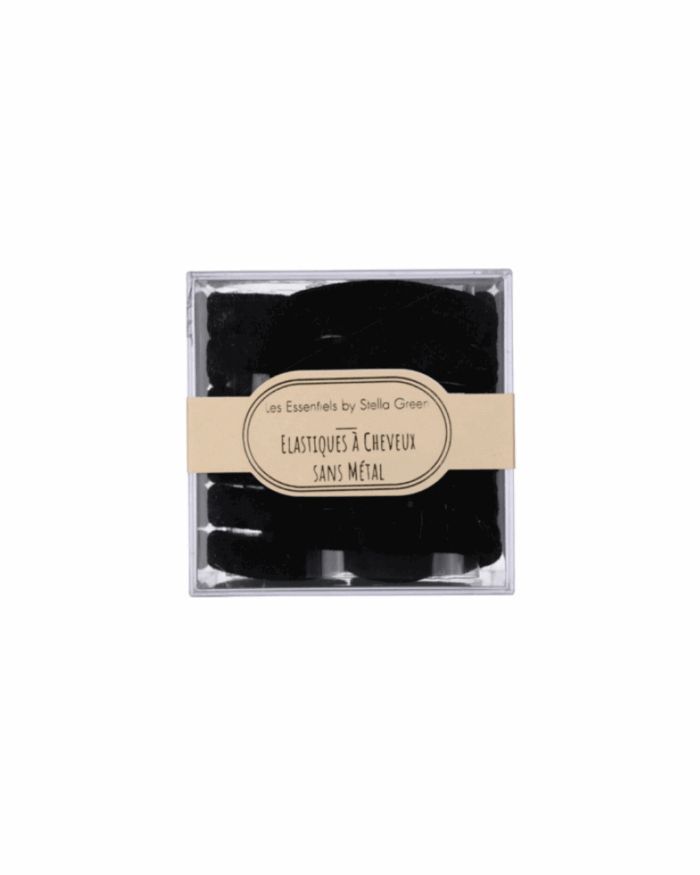 ELASTIQUE MOUSSE NOIR BOITE DE 24
