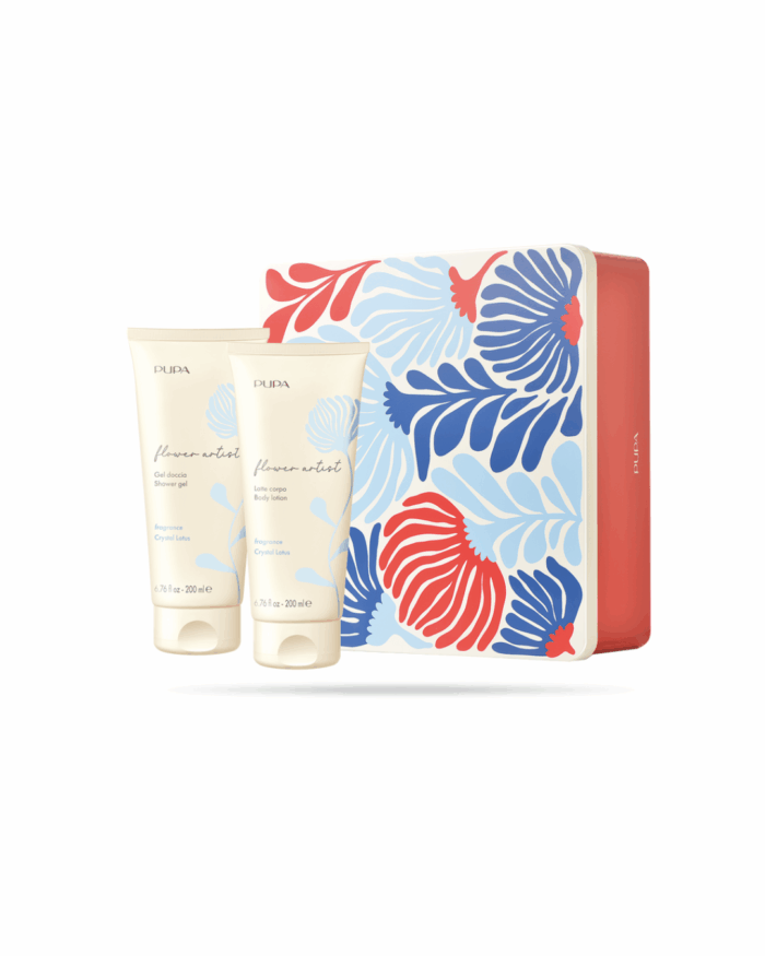 FLOWER ARTIST - COFFRET GEL DOUCHE ET LAIT CORPS CRYSTAL LOTUS