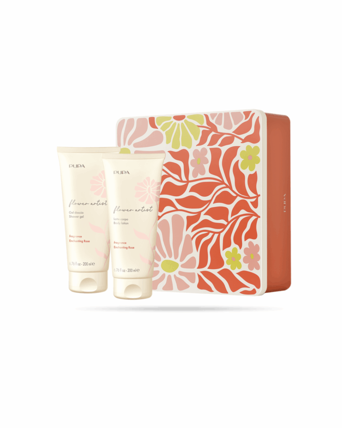 FLOWER ARTIST - COFFRET GEL DOUCHE ET LAIT CORPS ENCHANTING ROSE