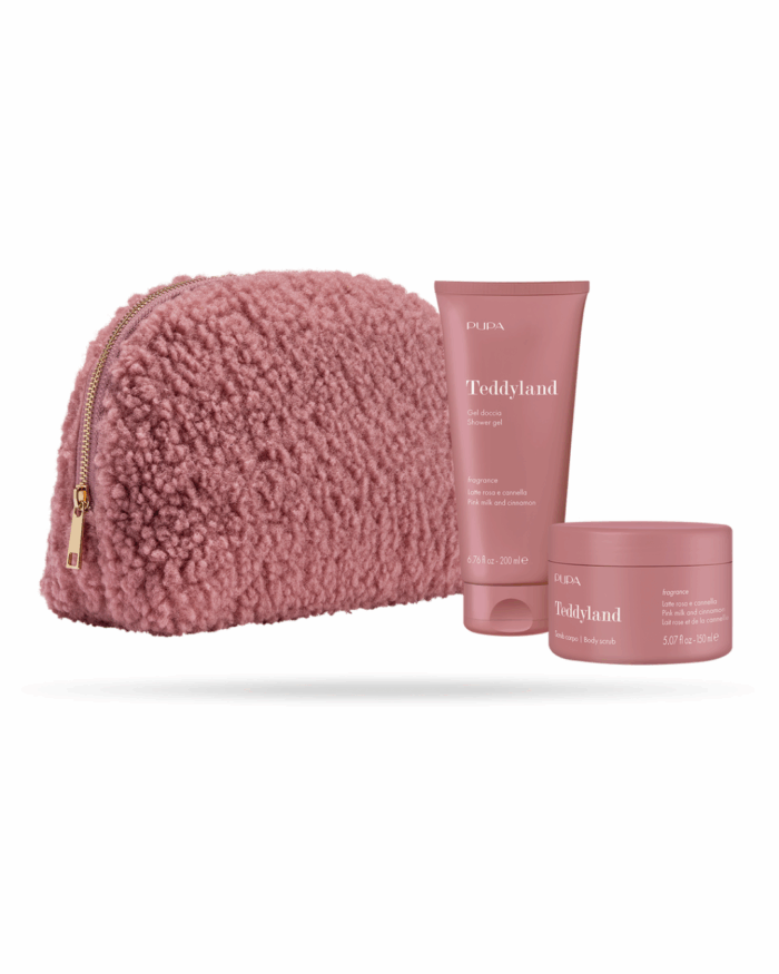 TEDDYLAND - COFFRET GEL DOUCHE ET GOMMAGE LAIT DE ROSE ET CANNELLE